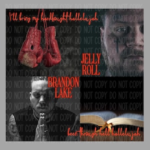 Hard Fought Hallelujah | Jelly | PNG Digital Download | Country Music | Lake | Sublimation Designs  | Trendy Designs