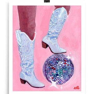 Wydruk artystyczny Disco Cowgirl - Vanessa Roettger