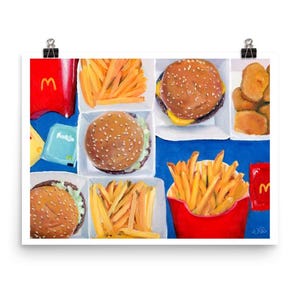 McDonald&#39;s Still Life Art Print - Vanessa Roettger
