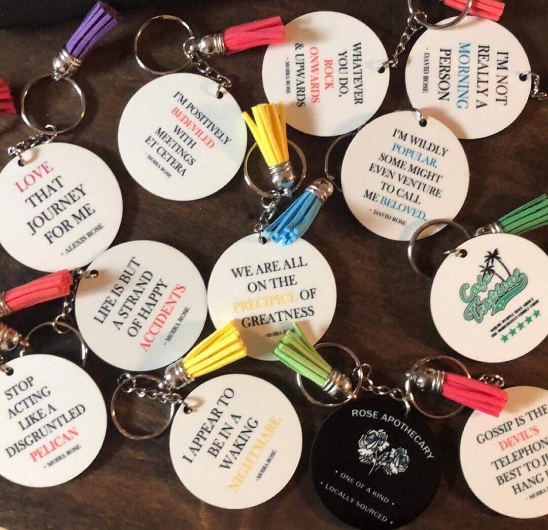 Moira Rose Keyring Inspirational Quotes & Life Advice Schitt's Creek ...