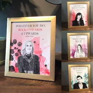 Schitt&#39;s Creek Wall Art | Moira Rose Life Advice Alexis Rose Quotes Collection | Unmounted 8x10in Print | Fits 8x10in Frame