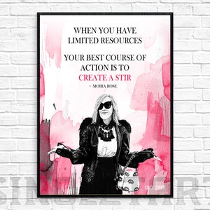 Moira Rose Wall Art / Crear un Stir / Cartel imprimible DIY / Archivo digital / Schitt's Creek