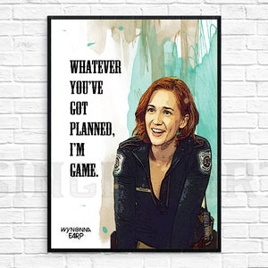 Sheriff Nicole Haught Wall Art | I&#39;m Game | DIY Printable Poster | Digital File | Waverly Earp Wayhaught Wynonna Earp