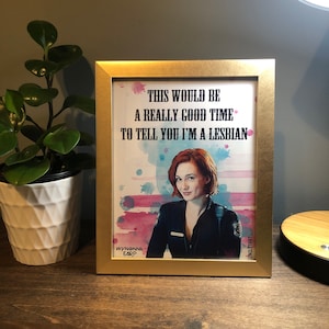 Sheriff Nicole Haught Wall Art | Wynonna Earp Quotes | High gloss photo poster | Unmounted 8x10in Print | Fits 8x10in Frame