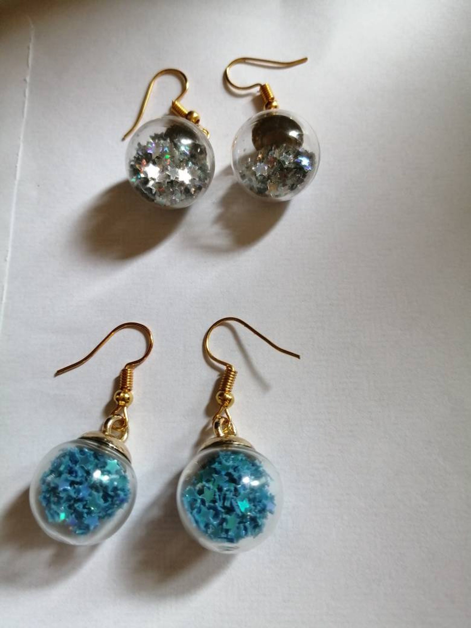 Glass Bell jar earrings Etsy