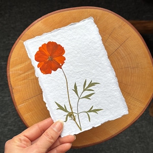 Carte faite main minimaliste 4 x 6 po