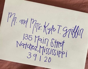 Handwritten envelopes