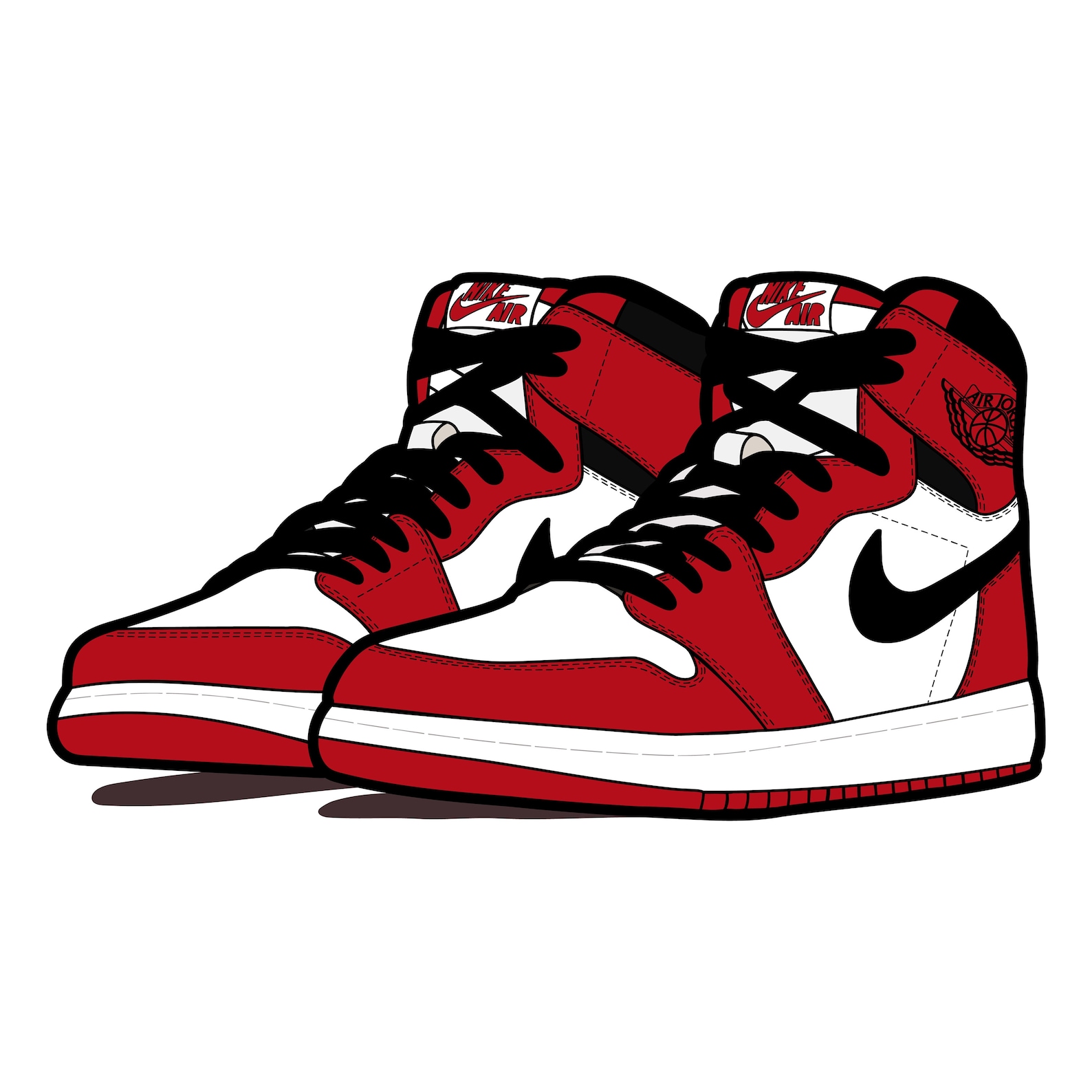 red and white jordan 1 chicago