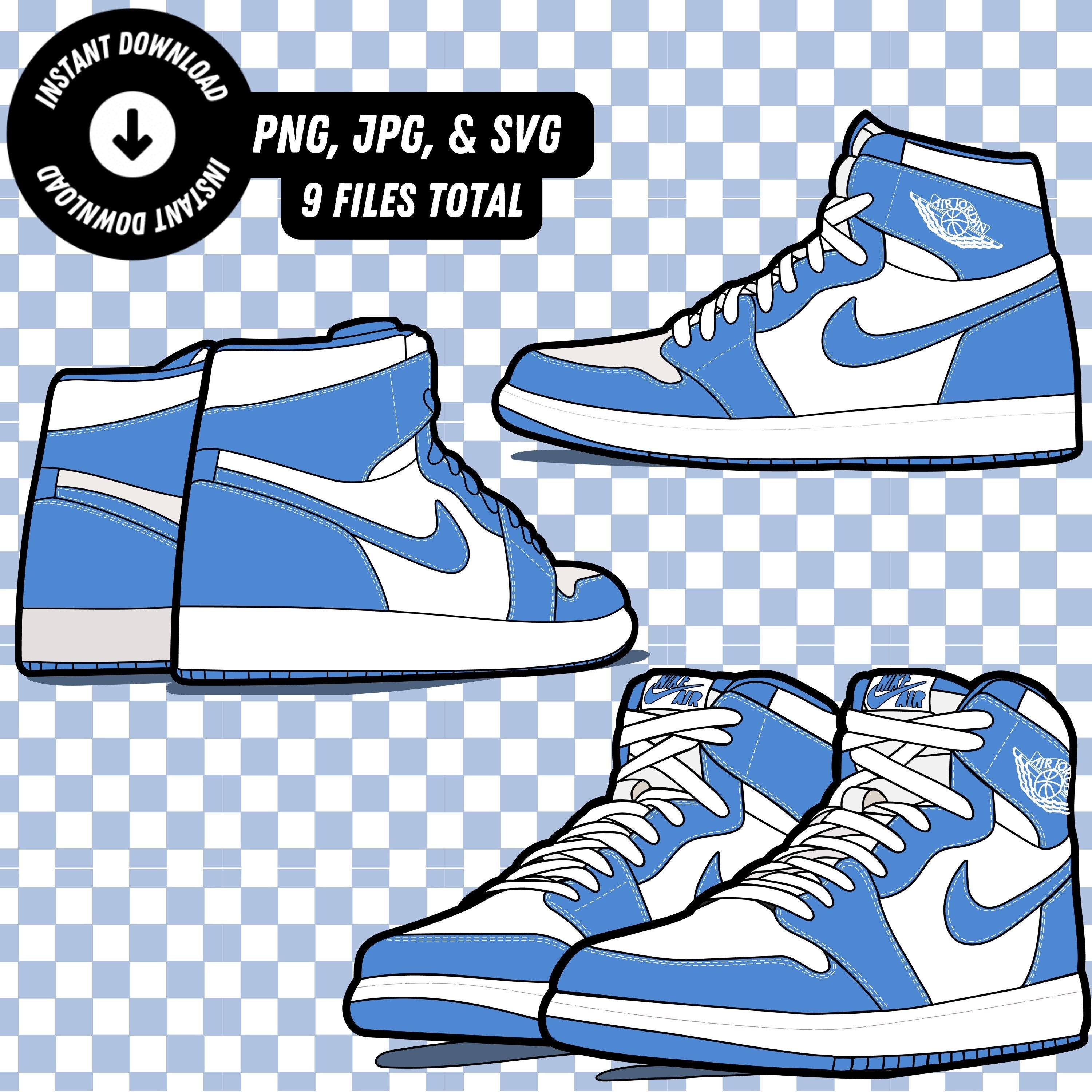 Air Jordan 1 University Blue - Etsy