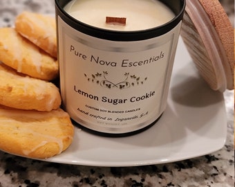 Biscuit au sucre citron bougie parfumée