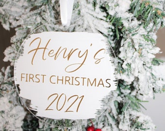 Baby First Christmas Ornament, Baby Christmas Ornament, Christmas Baby Ornament, First Christmas