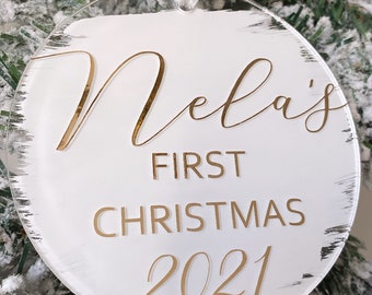 Baby First Christmas Ornament, Baby Christmas Ornament, Christmas Baby Ornament, First Christmas