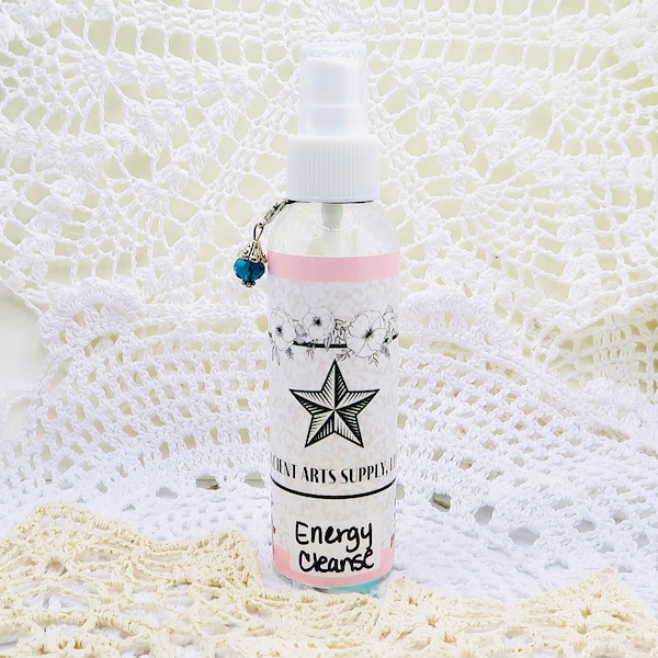 Energy Cleanse Original Smudge Spray - Mit Palo Santo, Florida Water & Sage- Crystal, mit ätherischen Ölen angereichertes Räucherspray