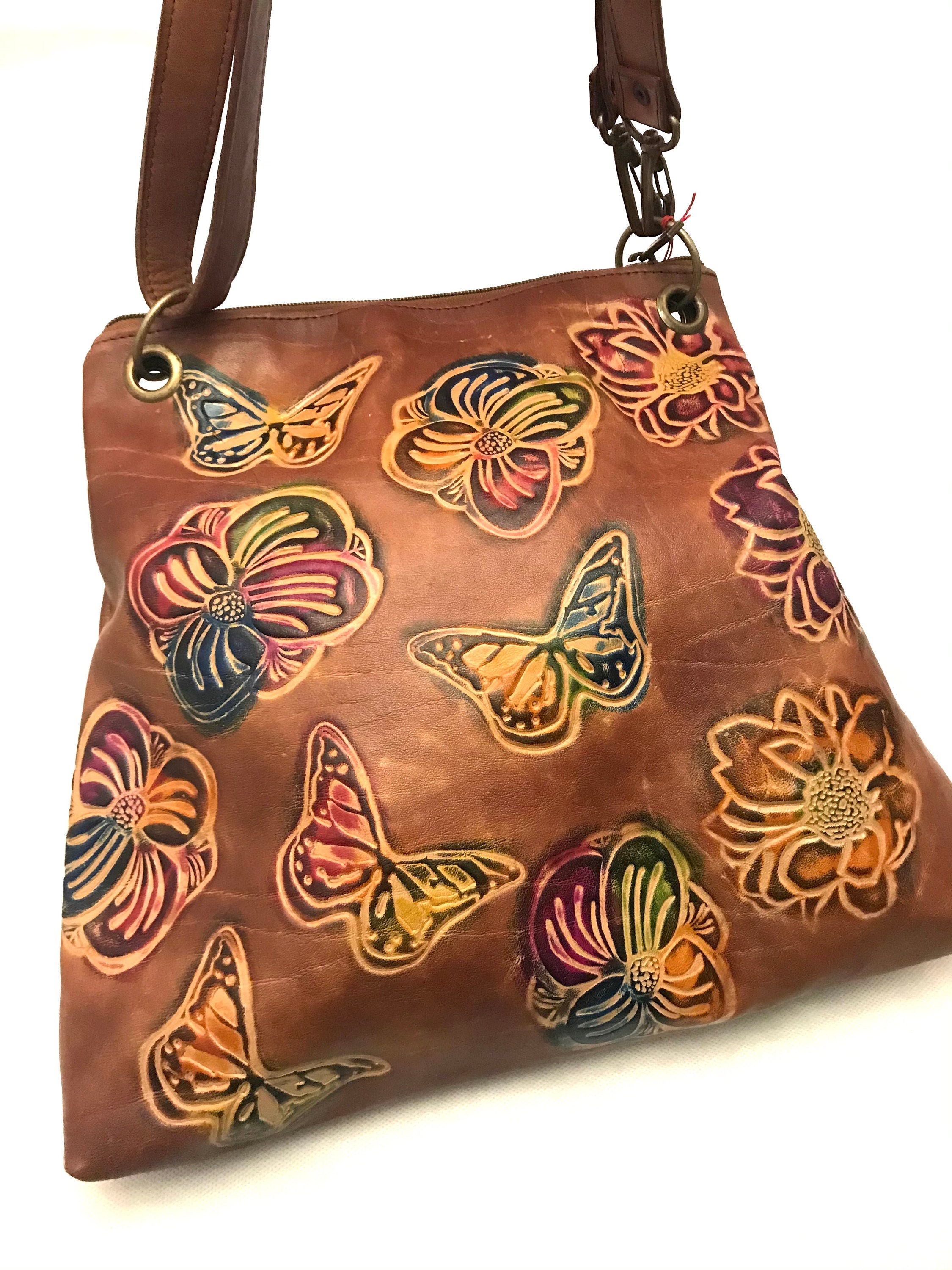 Artisan Crafted Genuine Natural Leather Shoulder Big Bag Etsy UK