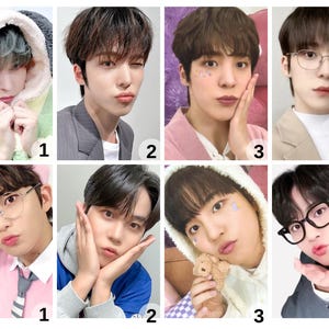 Llavero ATEEZ Kpop - Marco de fotos de doble cara con encanto de nombre con cuentas / San, Mingi, Seonghwa, Wooyoung, Hongjoong, Yeosang, Yunho, Jongho imagen 5