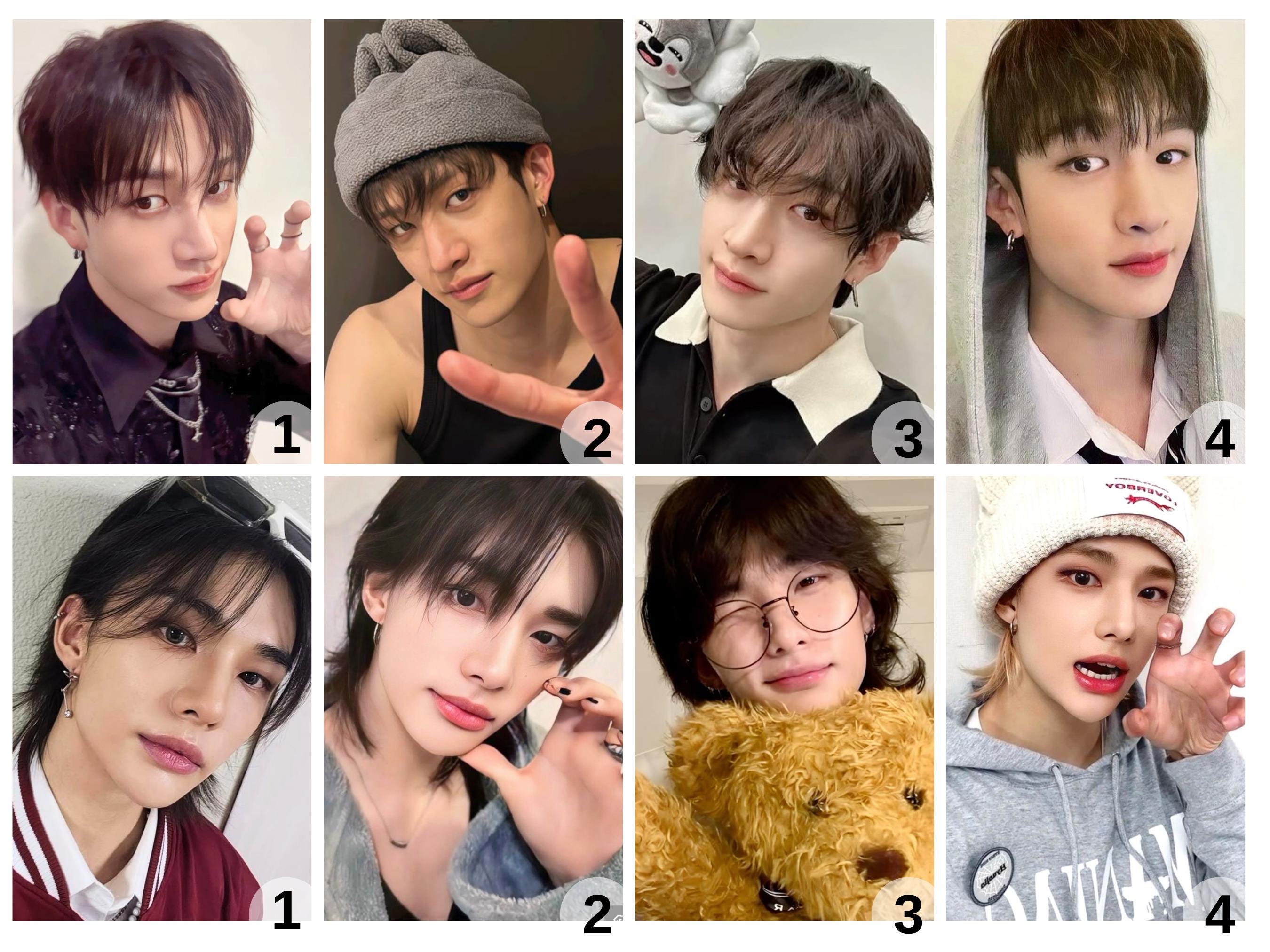 STRAY KIDS Kpop Keychain Double Sided Photo Name Beaded SKZ | Bang