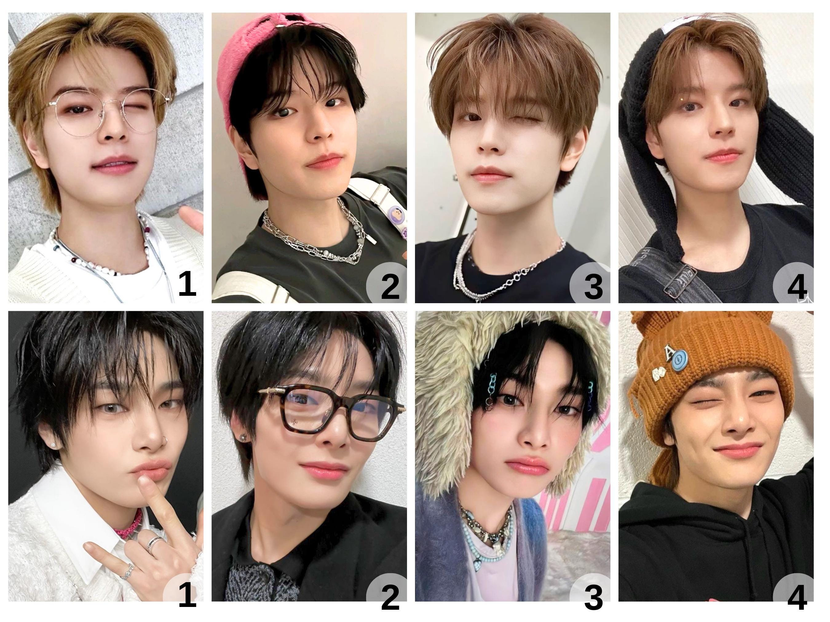 STRAY KIDS Kpop Keychain Double Sided Photo Name Beaded SKZ | Bang