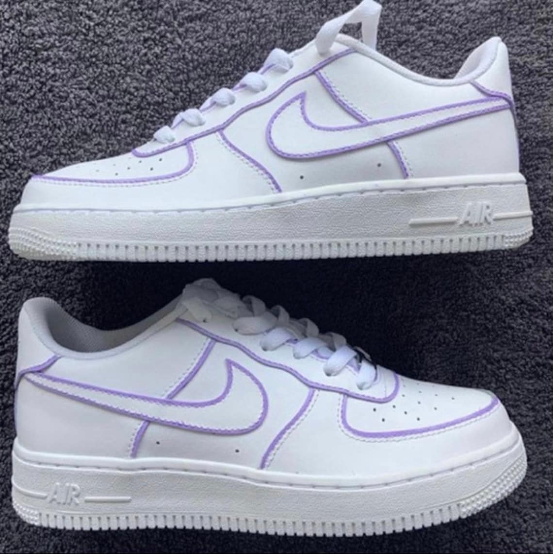 mens purple air force ones