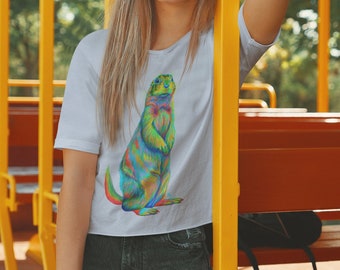 Cute Prairie Dog Unisex Softstyle T-Shirt, Graphic Tee, Animal Lover Shirt, Nature Inspired Top, Cozy Tee