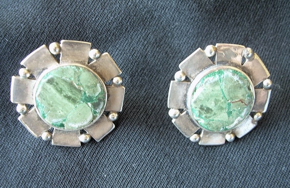 William Spratling sterling silver & malachite rou… - image 3