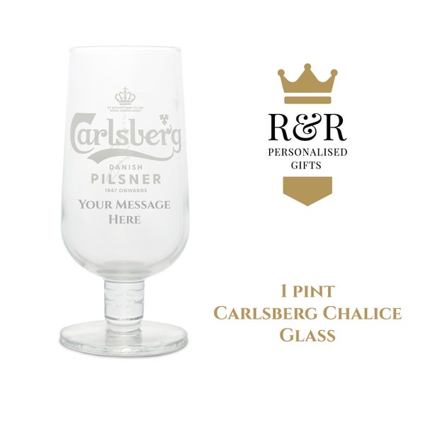 Carlsberg Beer Glass Etsy UK