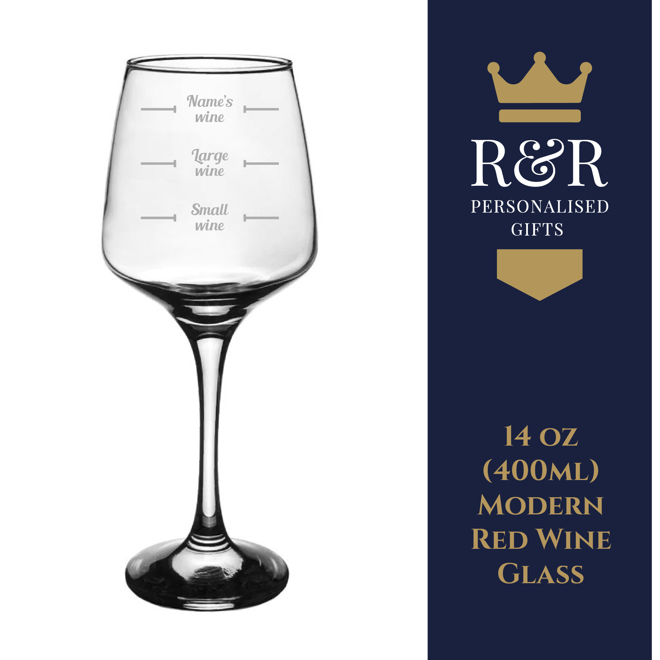 How Much Wine 14oz 400ml Modern Red Wine Glass Etsy UK