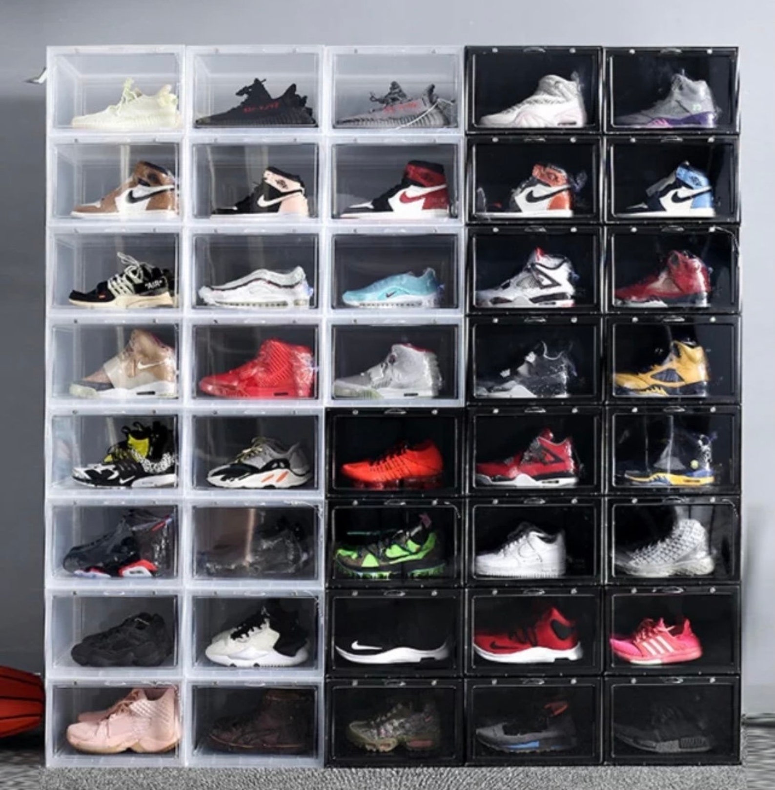 12 Pack Shoe Storage Box Drop Side/front Sneaker Etsy