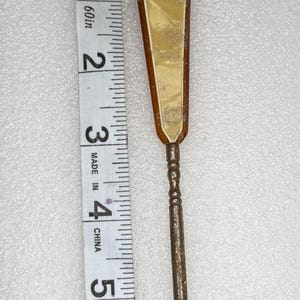 Vintage Bakelite Button Hook – Butterscotch Handle Sewing Tool – Antique Dressing Aid