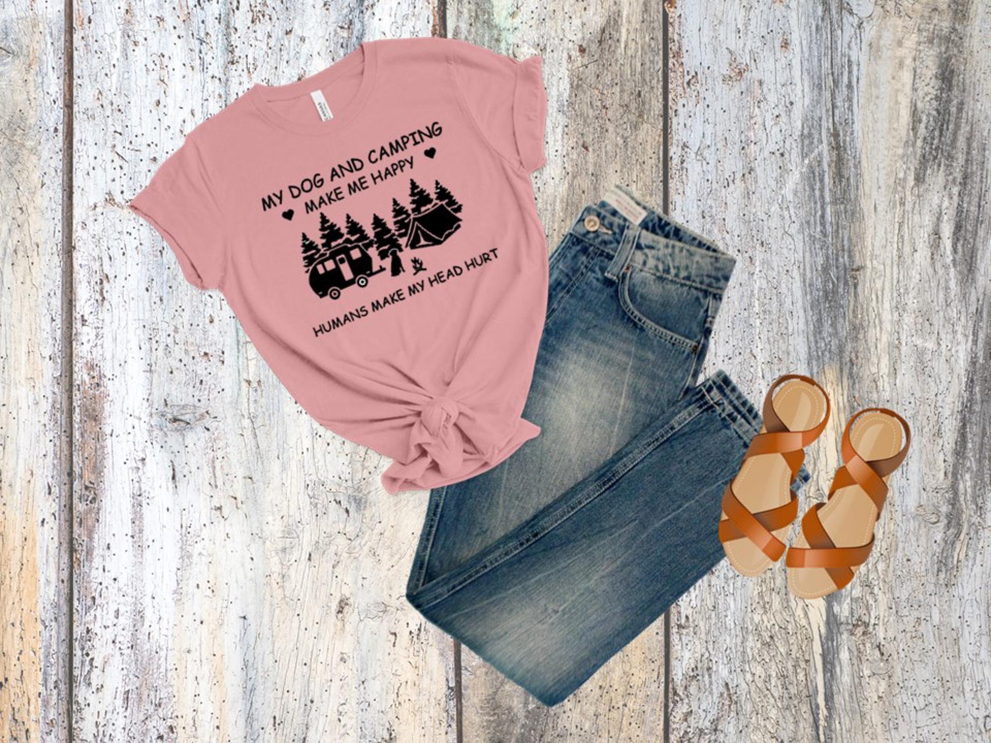 Dog camping shirt 2025