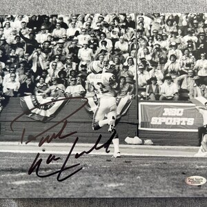 Paul Warfield Signed Auto Autograph Miami Dolphins 8x10 B&W Photo w/ COA
