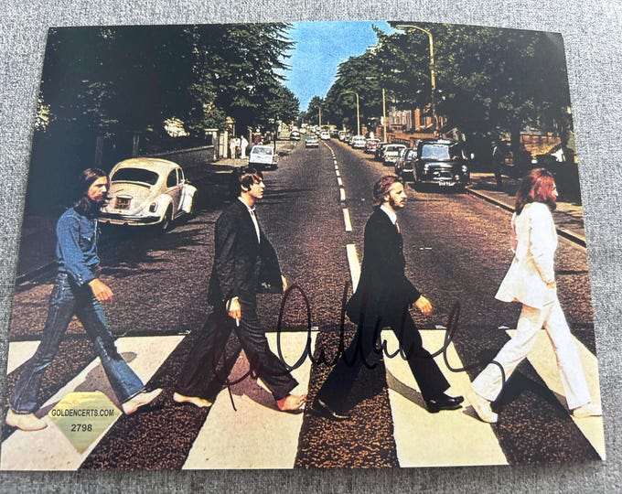 PAUL McCARTNEY Signed Autographed photo woz COA Hologram main image 1