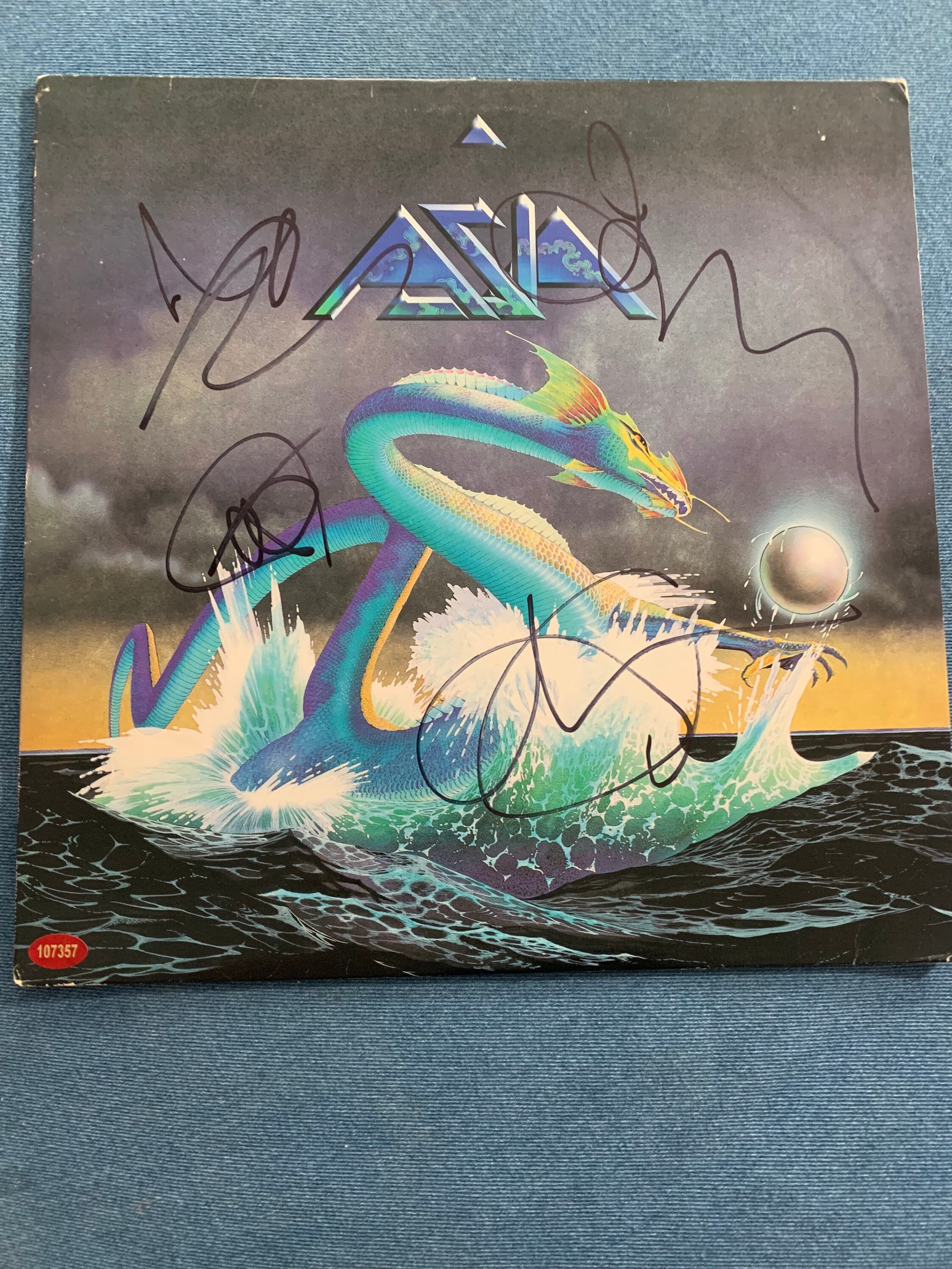 John Wetton 直筆サイン SIGNED ASIA JOHN WETTON AUTOGRAPHED 1987 12