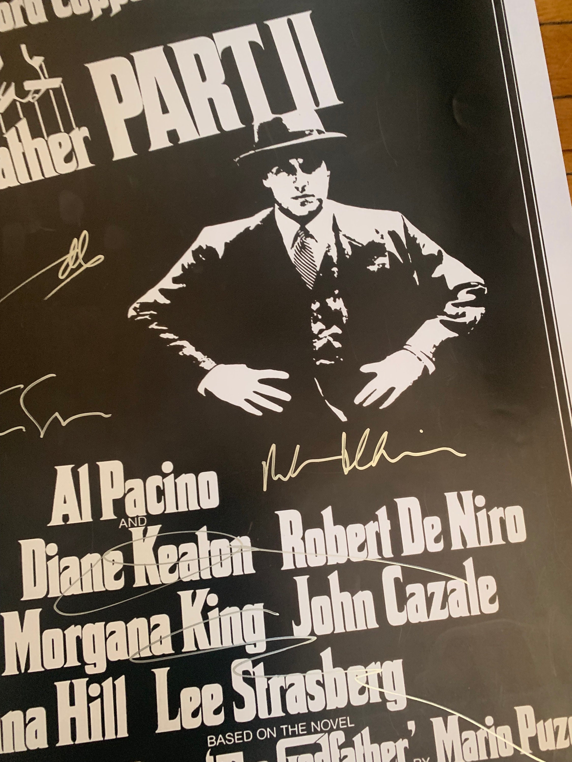 Godfather II 24x36 Movie Poster Signed Autograph Al Pacino