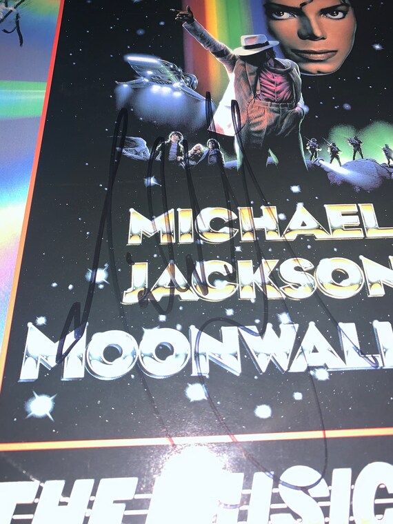 Michael Jackson Signed Autographed Moonwalker Record Album Vinyl W