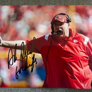 Andy Reid Signed Autographed 8x10 Photo Kansas City Chiefs KC COA