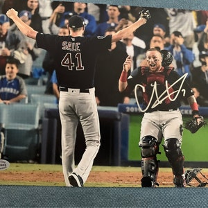 Christian Vazquez Red Sox Autographed Signed 8x10 COA World Series Champs