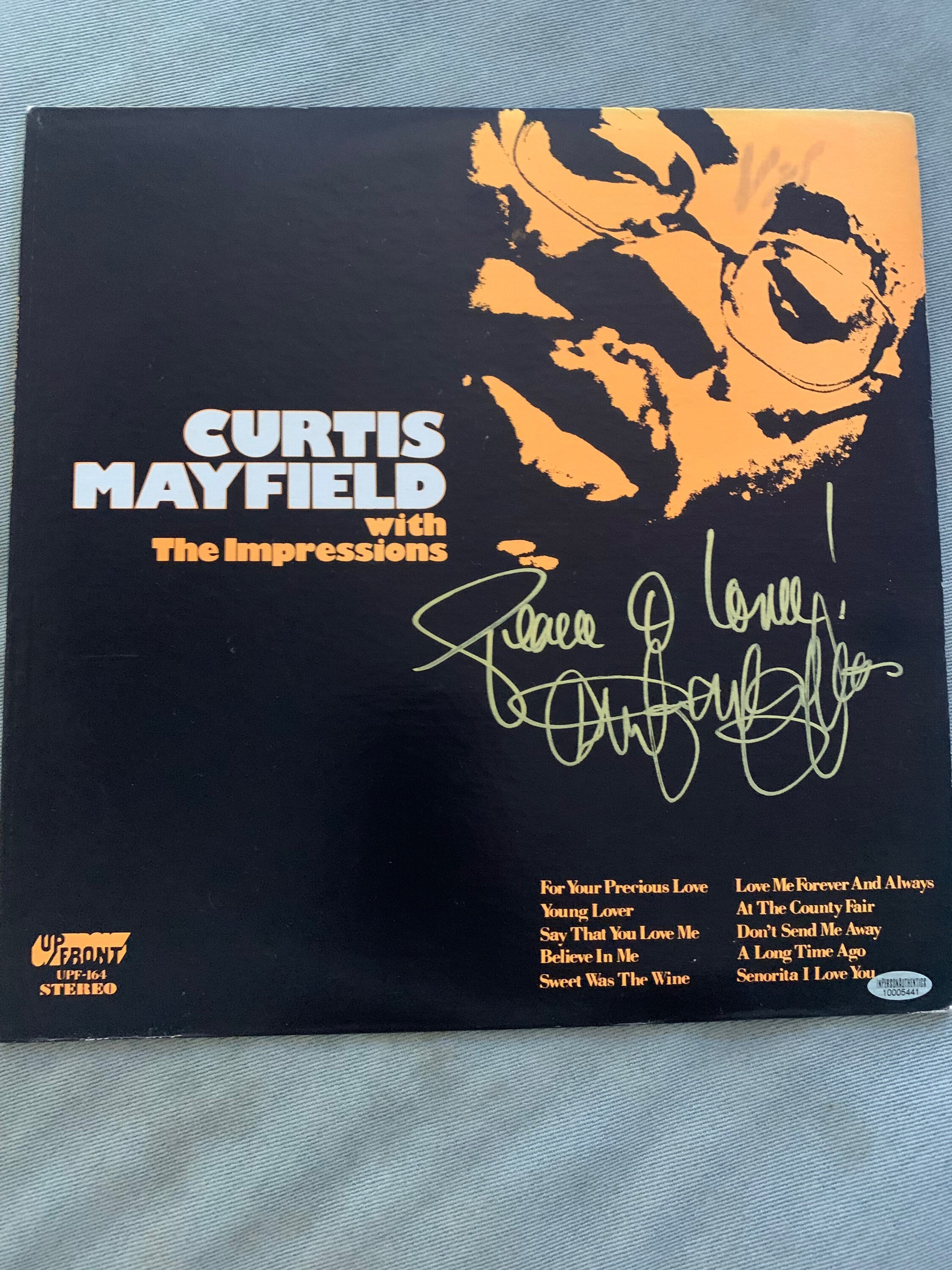 レコード Impressions Curtis Mayfield ソウル LP CURTIS MAYFIELD with The Impressions - Early 70s Up Front LP