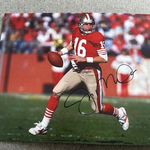 San Francisco 49ers Joe Montana Super Bowl MVP Signed Autographed 11x14 Football Photo COA