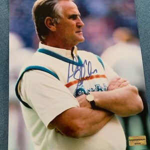 Don Shula Autographed Signed 8x10Miami Dolphins Football Photo w/ COA