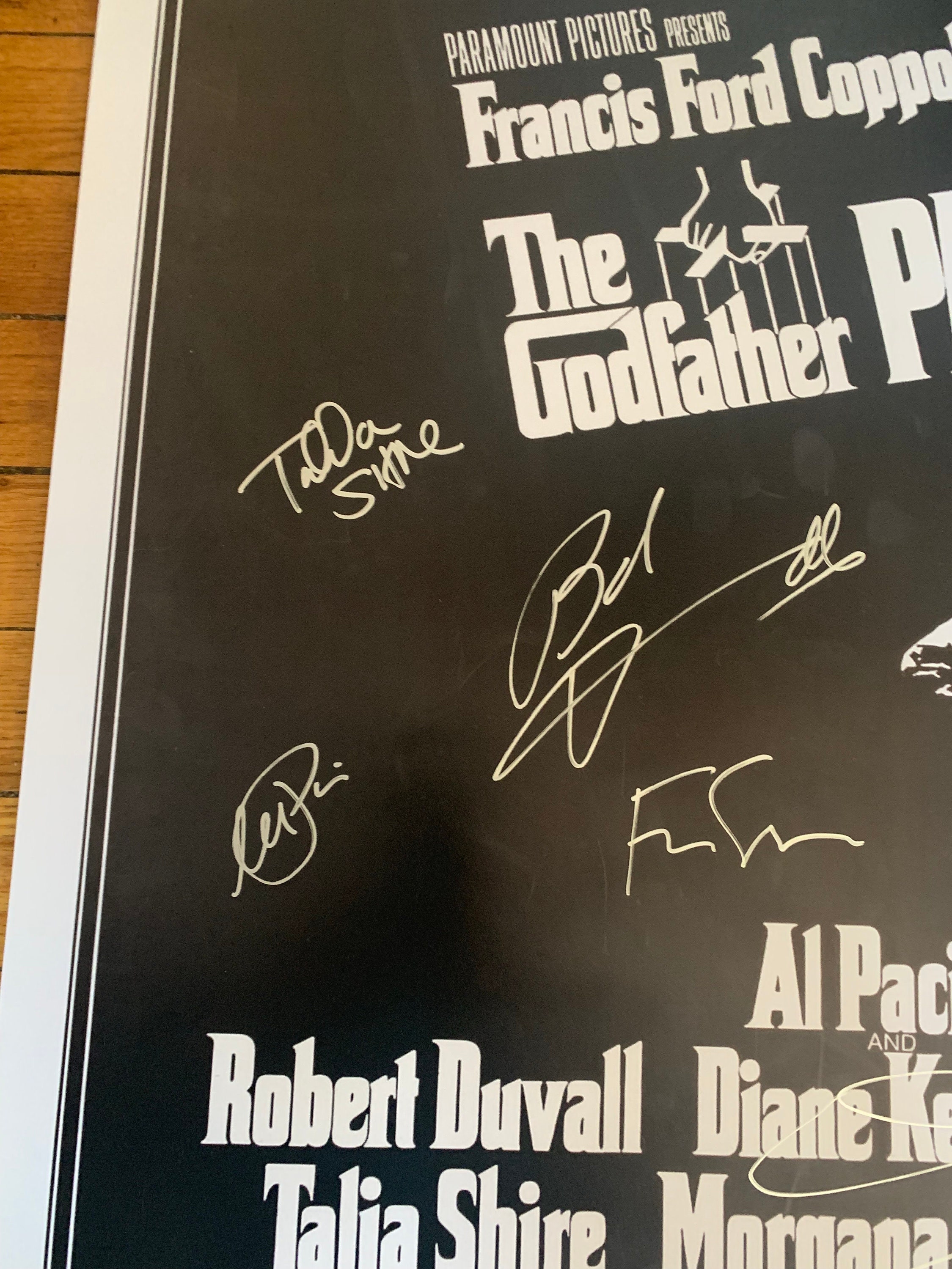 Godfather II 24x36 Movie Poster Signed Autograph Al Pacino