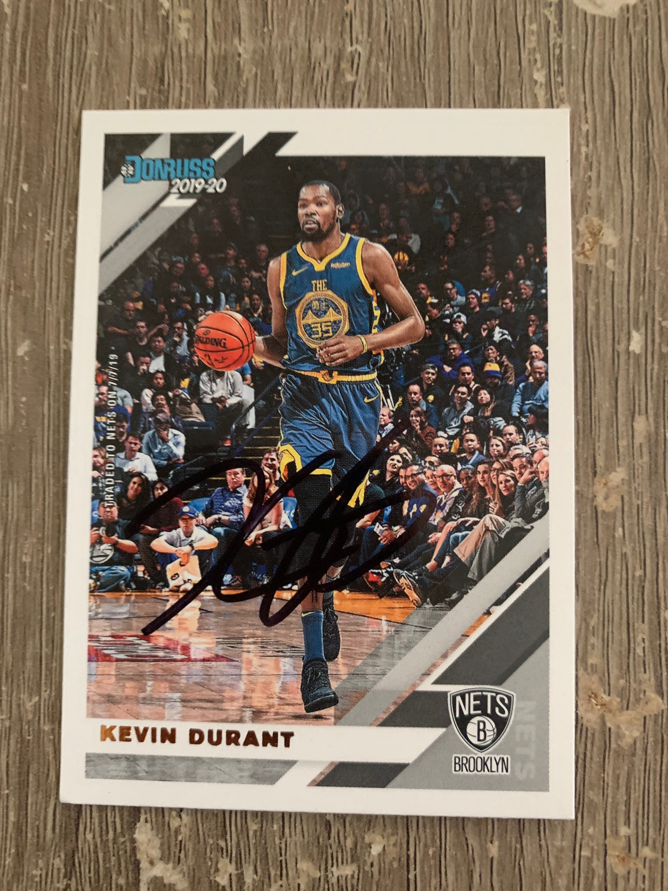 Kevin Durant Autographed Brooklyn Nets Black Nike Swingman Jersey - Panini  COA