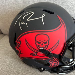 Tom Brady Hand Signed Autographed Tampa Bay Buccaneers Full Size Riddell Helmet w/COA