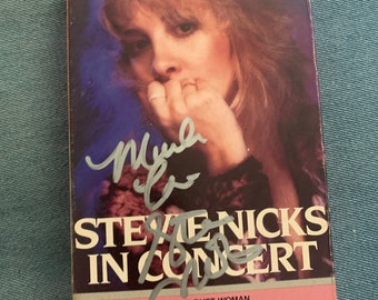 Stevie Nicks Signed Autographed In Concert VHS 1984 Tape w/COA Fleetwood Mac