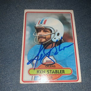  KEN STABLER HOUSTON OILERS 8X10 SPORTS ACTION PHOTO (F