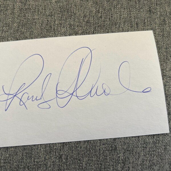 Randy Rhodes,  Ozzy Osbourne Late Great Guitarist Signed Autographed Index Paper COA