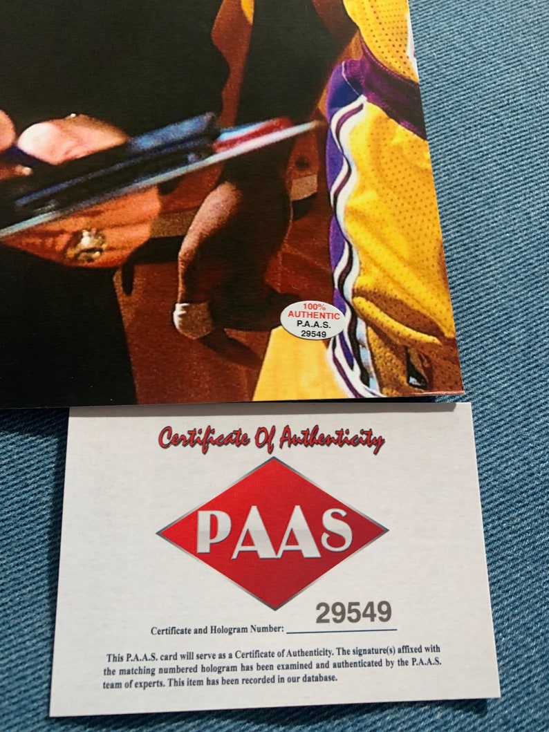 Pat Riley Los Angeles Lakers Miami Heat Autographed NBA Signed 11x14 ...