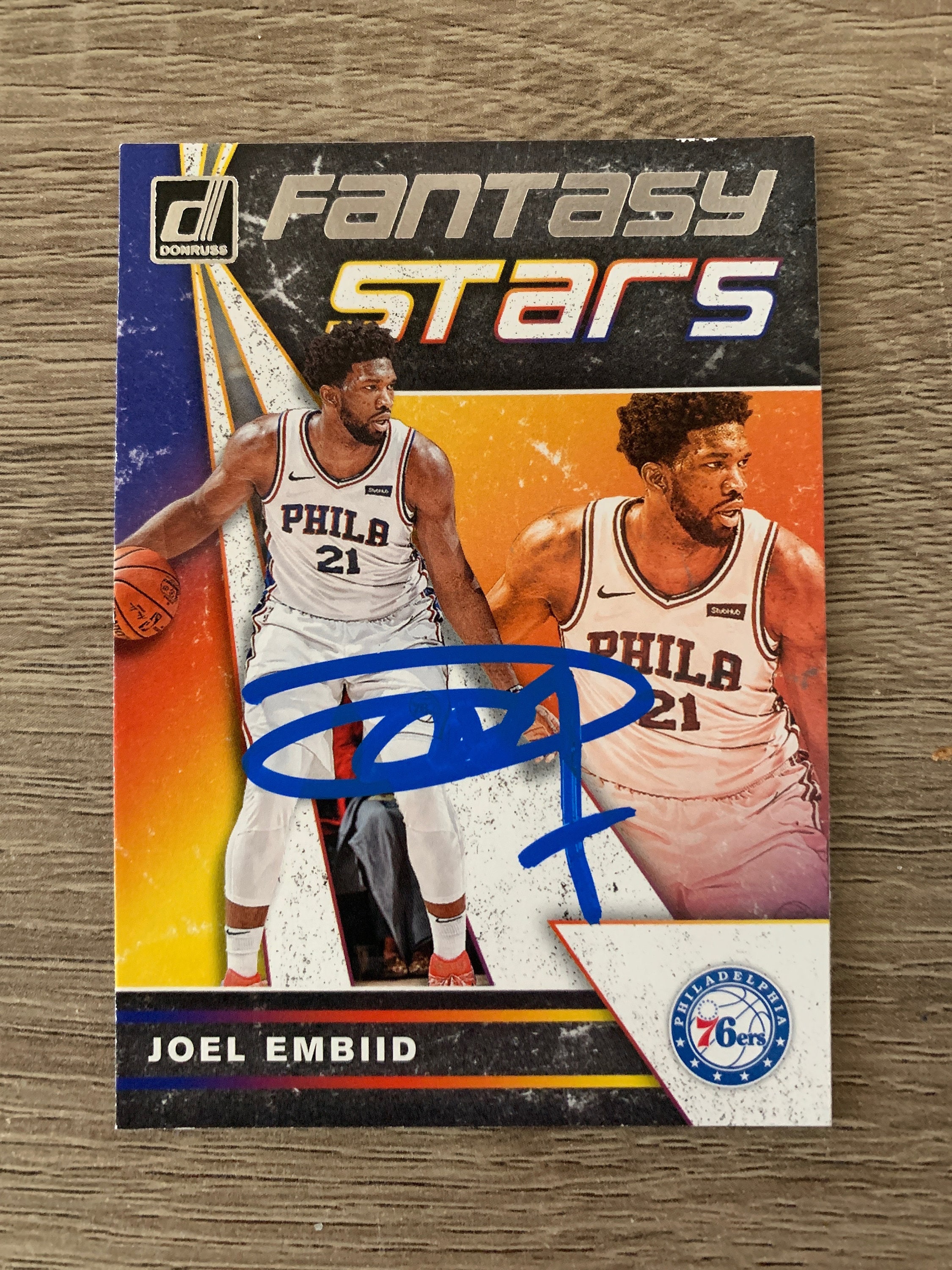 Joel Embiid Signed Autographed Philadelphia 76ers Basketball Card