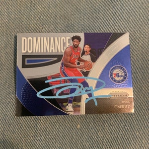 Joel Embiid Signed Autographed Philadelphia 76ers Basketball Card COA