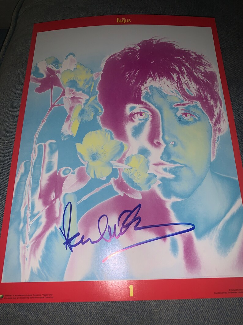 PAUL McCARTNEY RINGO STARR Signed autographed Photo COA Hologram main image 0
