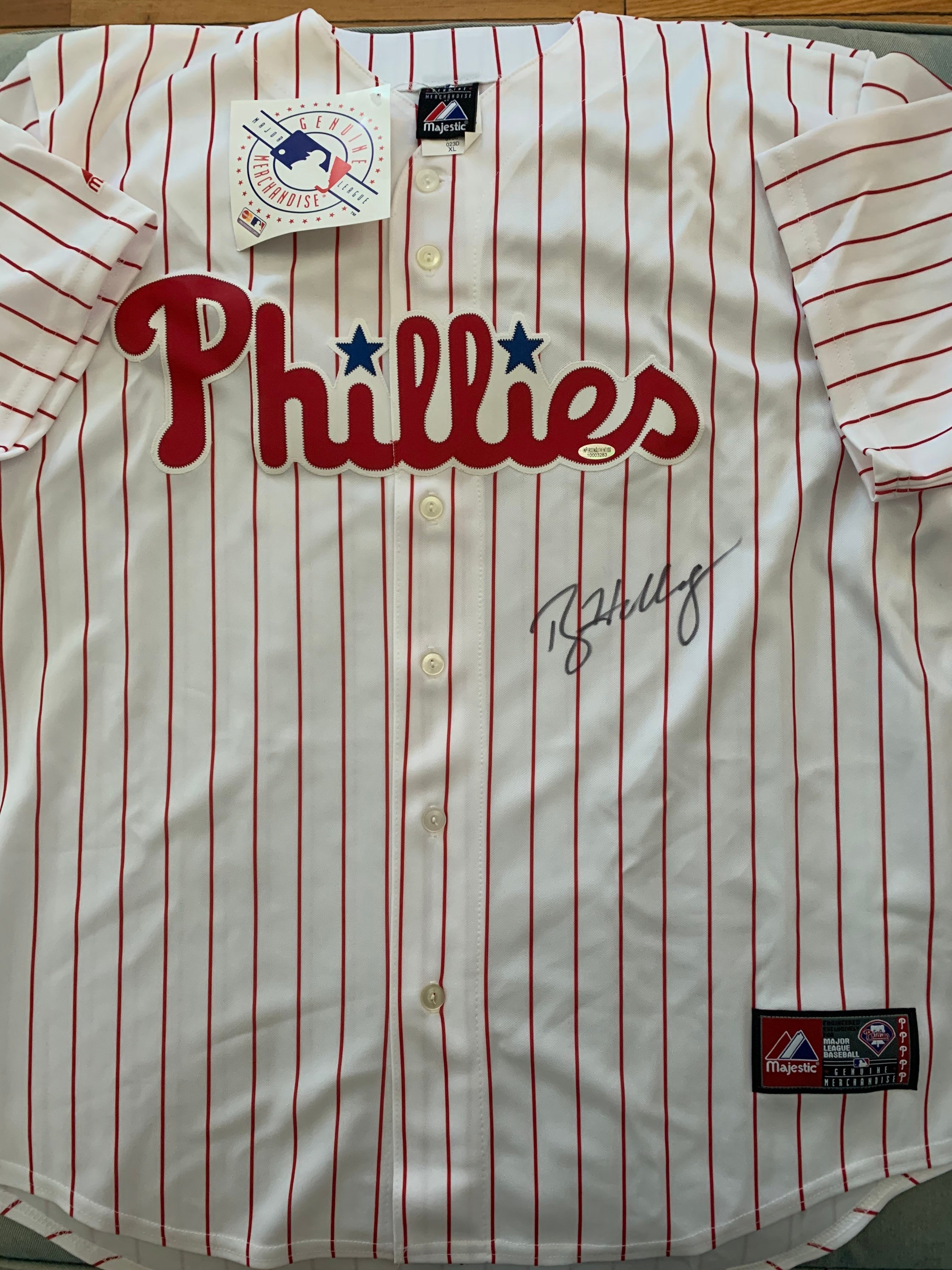 Roy Halladay Signed Autographed Majestic Philadelphia Phillies 